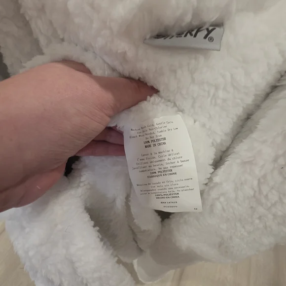 Sherpa Plush Hooded Jacket - Picture 7 of 7